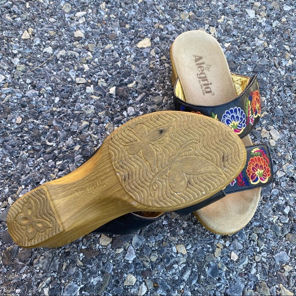 Alegria Linn leather embroidered sandal size 8 - Picture 6 of 10